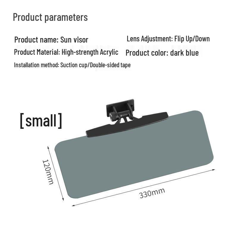 

Universal Adhesive Sun Visor with Mirror for Electric Tricycles & Quadricycles, Suitable for Elderly Mobility Scooters and Cars. Adhesive Type Small 12*33