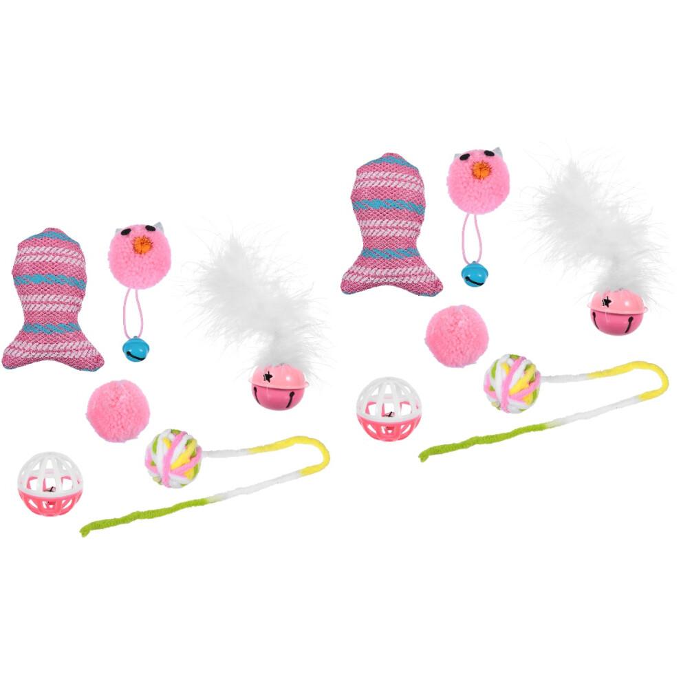 12 Pcs Cat Toy Cat Teaser Christmas Cloth
