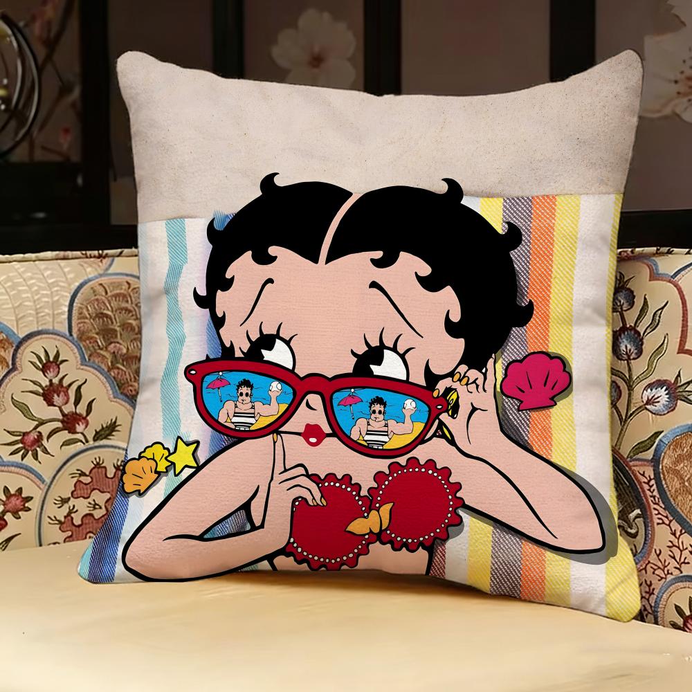 Beauty B-Betty B-Boop Pillow Case Pillowcase, Double-Sided Printed, Sofa Cushion, Bedroom Headboard Pillow