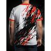 Men's | Quick Drying Short Sleeved | Dynamic Line Splicing | Round Neck Summer Casual Top