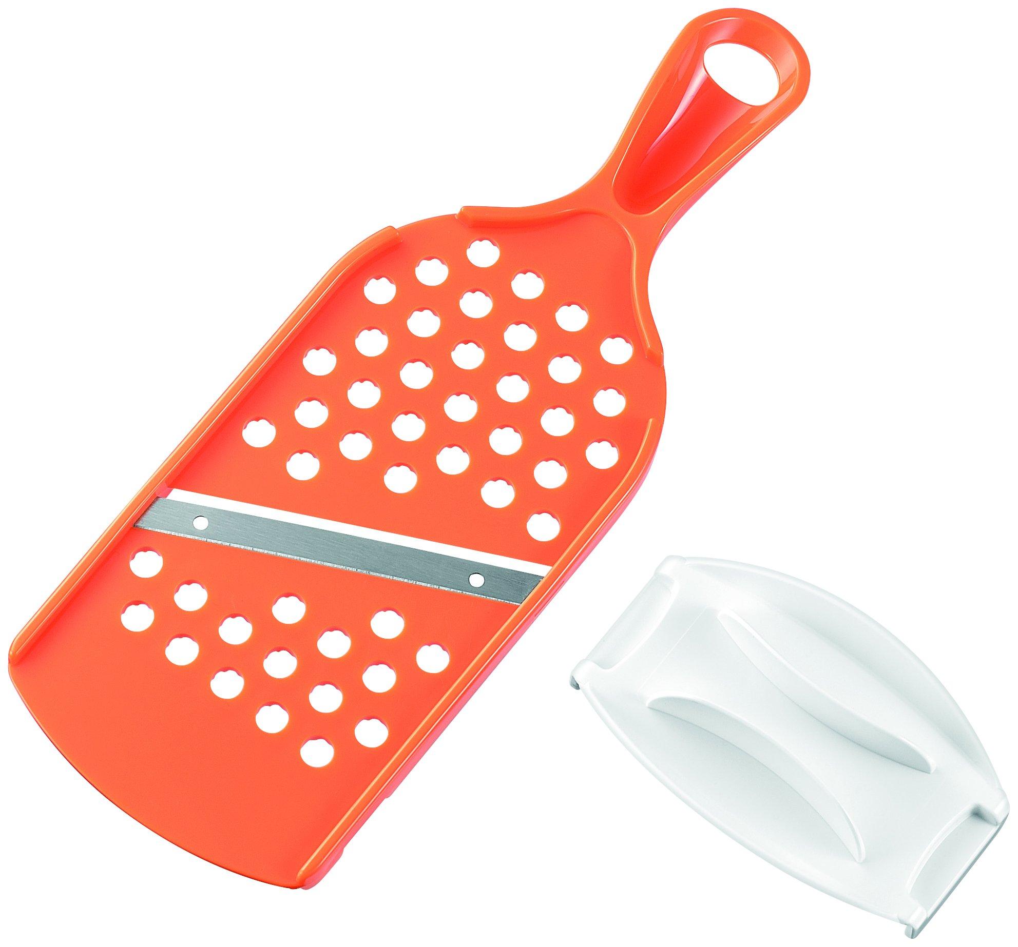 Shimomura Kogyo Full Veggie Slicer Made in Niigata & Grater, Orange, FV-633, Tsubame-Sanjo,