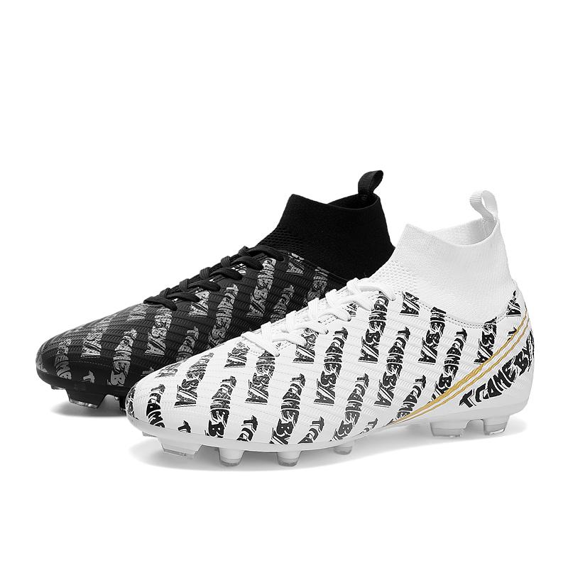 

Детские футбольные бутсы 31-48, мужские спортивные футбольные бутсы с высокими берцами и длинными ногтями, молодежные спортивные футбольные бутсы большого размера 48