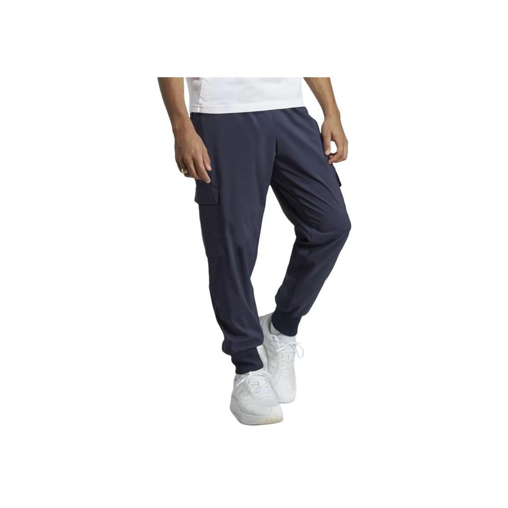 Adidas Essentials M Sl C 7/8 Pt Casual Fit Mid Waist Solid Color Tapered Woven Pants Men Pants Legend-Ink HA4349