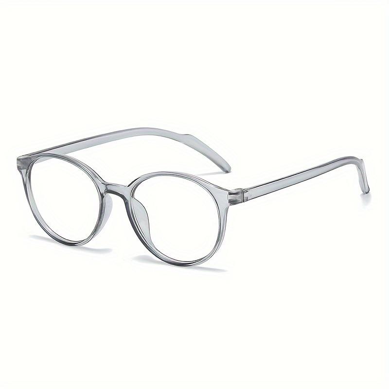 1pcs Fashionable Color Changing Anti Blue Light Glasses Metal Frame Unisex Trendy Plain Eyewear