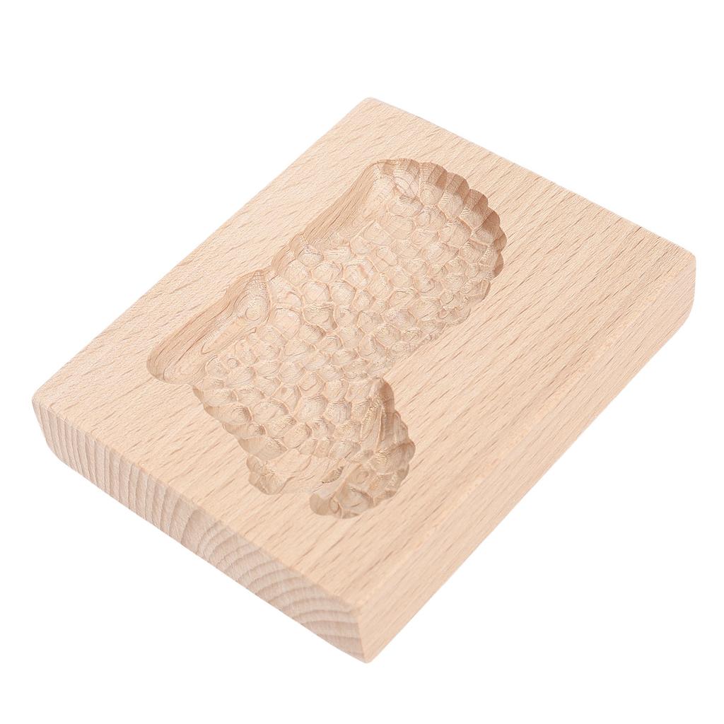 Carved Wooden Gingerbread Cookie Mold Biscuit Chocolate Press Cutter 3D Baking Sheep Stamp Mould