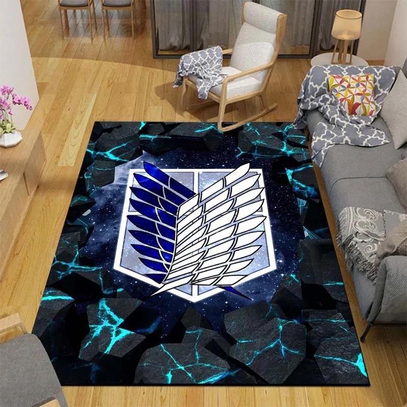 Mode A-Angriff auf T-Titan Teppich für Wohnzimmer Schlafzimmer Bereichsteppiche Küche Rutschfeste Bodenmatte Alfombra Geburtstagsgeschenk Poster Matte
