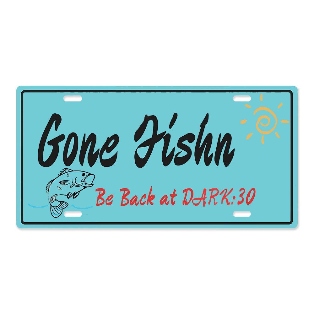 Summer Beach License Posters Wall Decor Plate Meal Sign Plaque Metal Vintage Tin Sign Room Decoration for Bar Pub