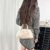 Winter Kunstpelz Damen Box Kleine Tragetasche Umhängetaschen Luxus Design Weicher Plüsch Damen Griff Schultertasche Pelzig Flauschige Handtaschen