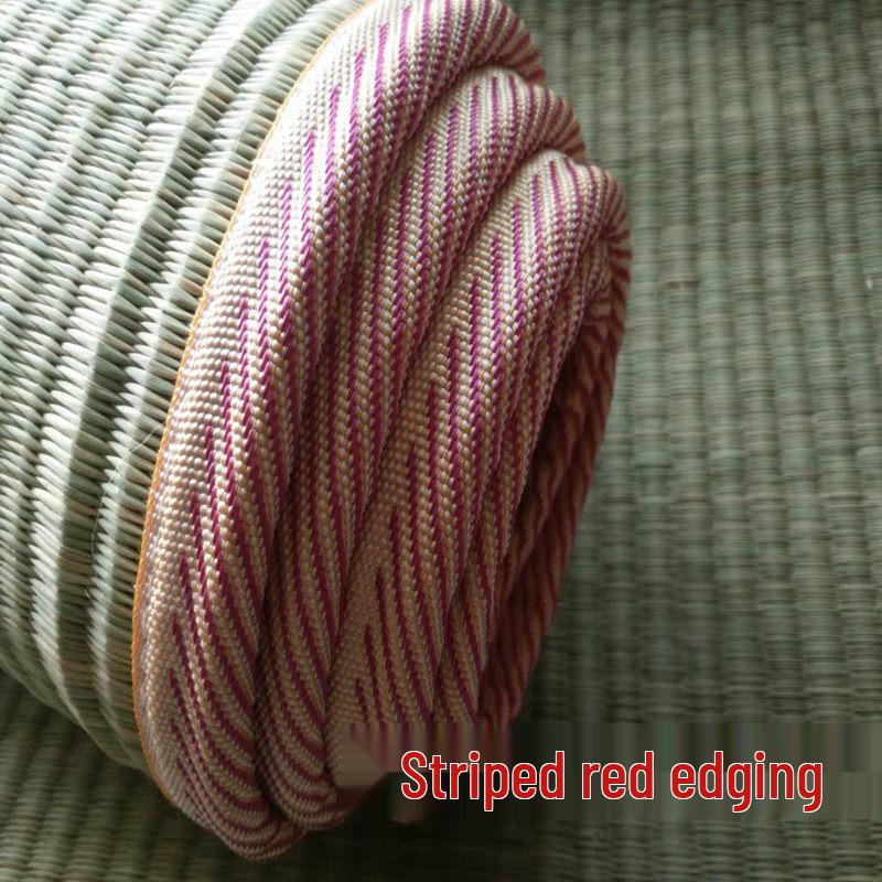 1.8m Double-Person Thickened Natural Rush Mat for Winter and Summer Comfort