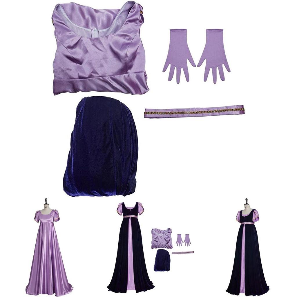 Vintage-inspired Bridgeton Long Dress Set For Stage Performances