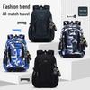 Camouflage Ergonomic Backpack for Students - Large Capacity, Spine Protection, Double Shoulder for Middle and High School Boys