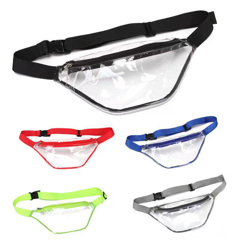 Clear PVC Waist Bag - Unisex Travel, Makeup, Sports & Mountaineering Accessory