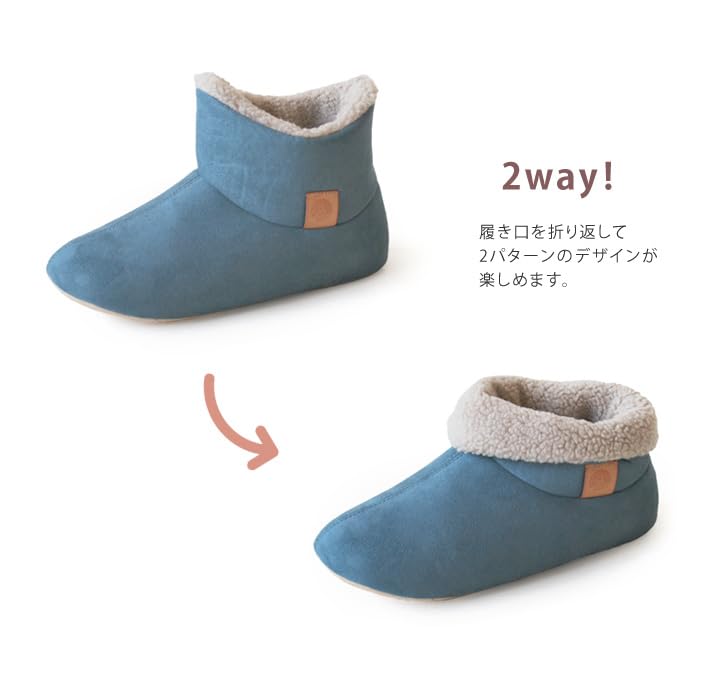 Regetta Room Indoor Cold Weather Comfortable to Walk Comfortable to Soft 3D Size cm CHR-008 Boots, Slippers, Antibacterial, Odor-Resistant, Non-Slip,