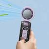 Handheld Fan Rechargeable Personal Fan Handheld With Instant Cooling Plate Cooling Device With LED Light For Workplace Walking