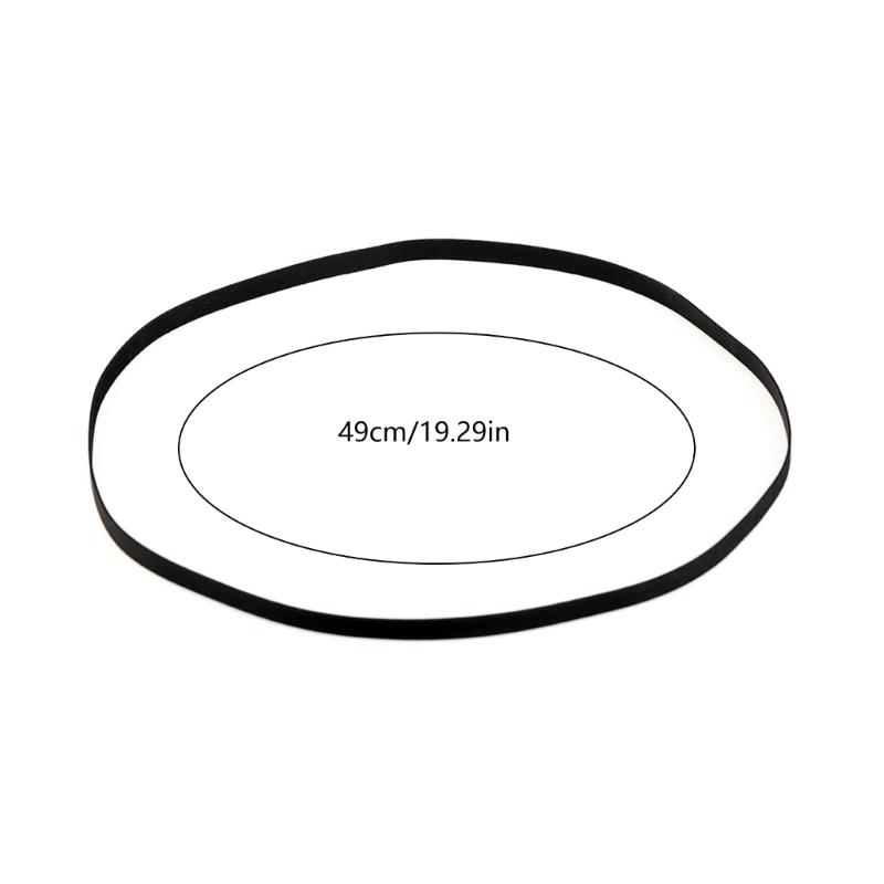 Stable Rubber Drive Belt Black Rubber Record Player Belt with Good Elasticities for Record Player Acoustic Equipment