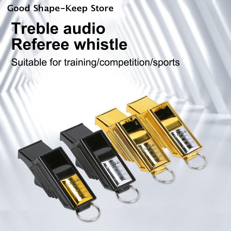 Professional Soccer Referee Whistles Plastic Emergency Basketball Whistle Big Sound Gold Silver Football Whistles Seedless