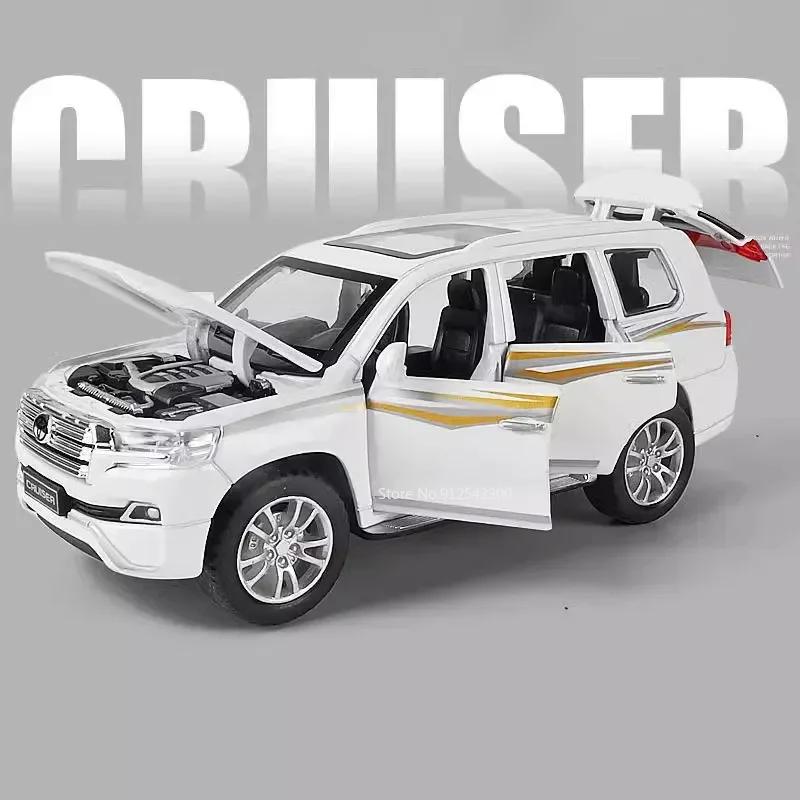 1:32 Scale Alphard LAND CRUISER Toy Car Model Alloy Diecast Sound Light Pull Back Simulation Vehicle Models Boy Collectible Gift