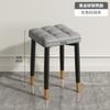 Nordic Home Luxury Upholstered Dining Chair Stackable Stool Simple Backrest Bedroom Makeup Chair for Dining Room