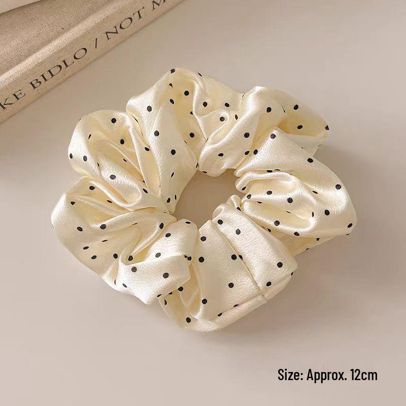 Scrunchie Coreano in Pizzo con Volant e Fiocco - Accessorio per Capelli Carino e Dolce