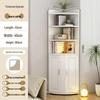 Triangular Corner Shelf Cabinet: Simple Storage for Bedroom and Living Room