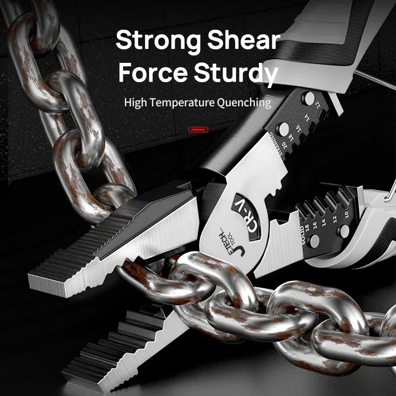 Multifunktionale Elektriker-Drahtzange Universelles Drahtschneider-Werkzeug Universelle Diagonalzange Spitzzange Hardware-Werkzeuge