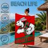 Nrl Rabbit Artwork Design Beach Towel, Quick-drying, Easy to Care for, Suitable for Both Fitness and Beach Vacations,Sports Essential