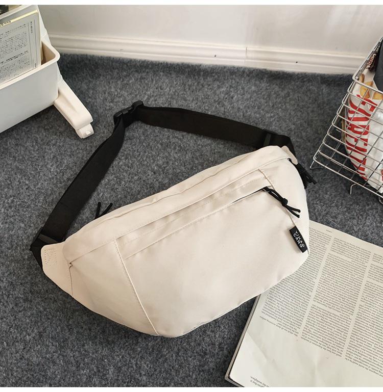 Large Capacity Unisex Chest & Crossbody Bag: Trendy Japanese Casual Style, Perfect for Workwear & Cycling.