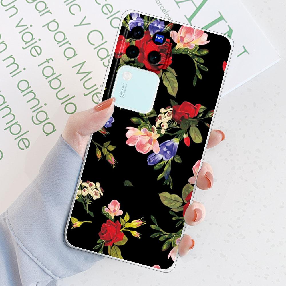 Für Vivo V30 Pro 5G Hülle Rückseite Für Vivo V29 Pro Funda Stoßfeste Klare Weiche Silikon Handyhülle für Vivo V30 V29E TPU Coque