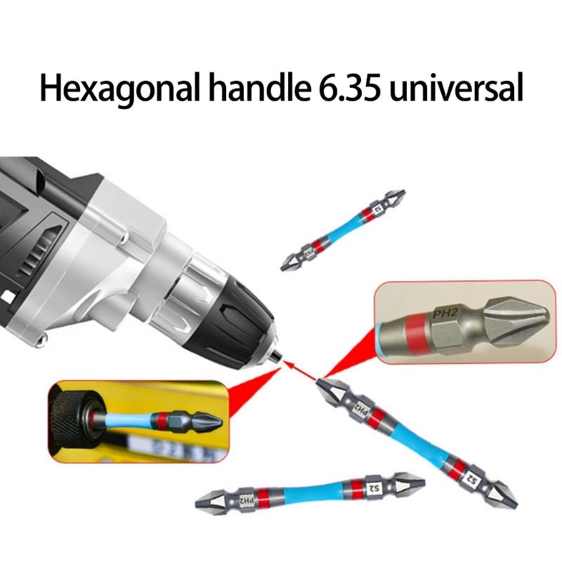 Professional Double Ended Screwdriver Bits Set With Strong Magnetic Hold High Torque Steel For Precise Assembly Repairs
