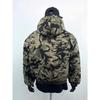 Unisex Camouflage Bavlněná Zimní Bunda s Kožešinovou Kapucí