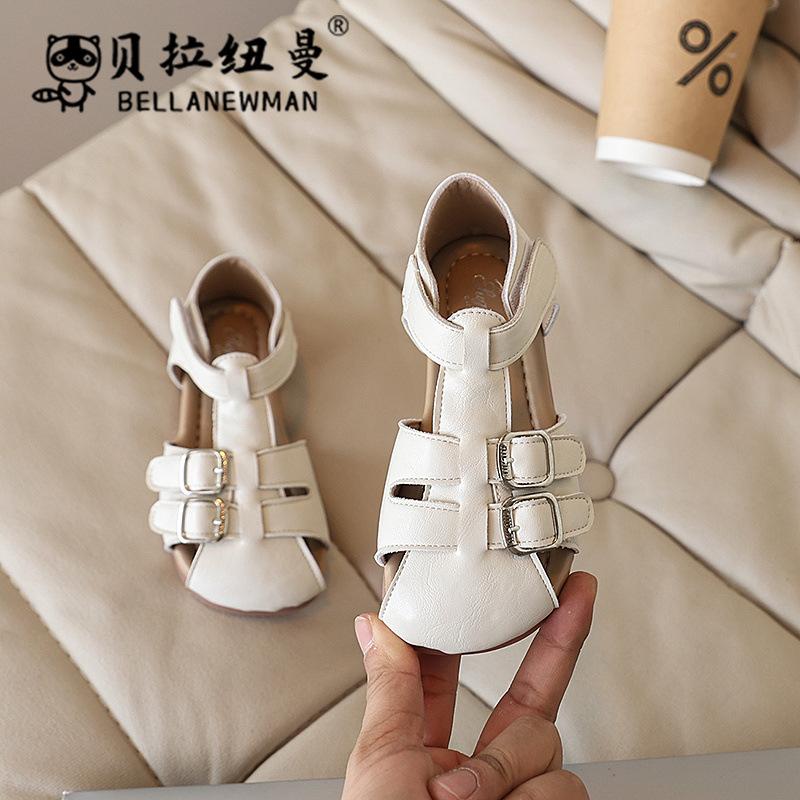 Choice Retro-style children s woven closed-toe sandals2026New Summer Fashion Soft-Soled Beach Shoes for Children 23Code