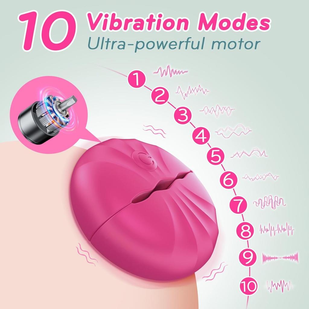 Nipple Toys Nipple Vibrator, Nipple Clamps Sex Pleasure Women with 10 Vibration Modes, Silicone Lightweight Invisible Nipple Toy, Sex Toy for Women