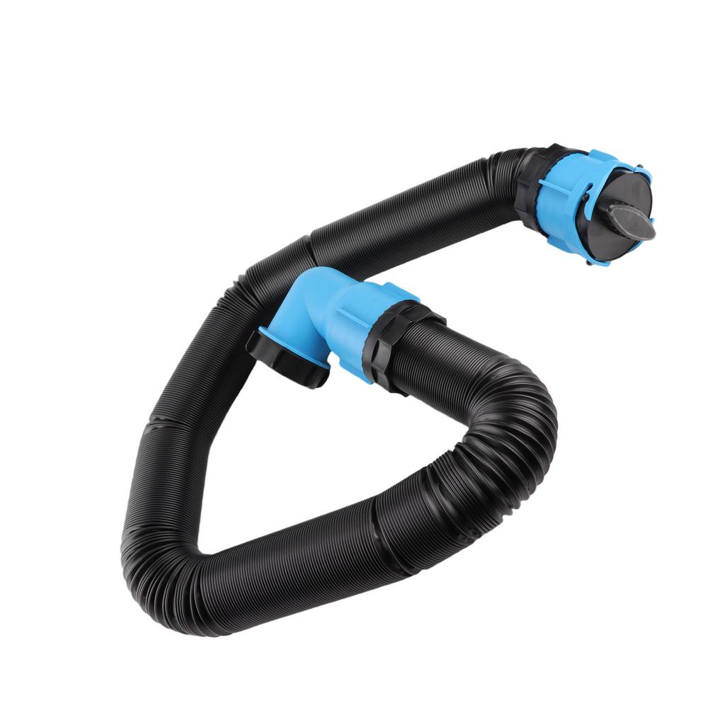 15ft Sewer Hose Kit with Swivel Adapter Fitting Translucent Elbow Storage Caps for RV Campers