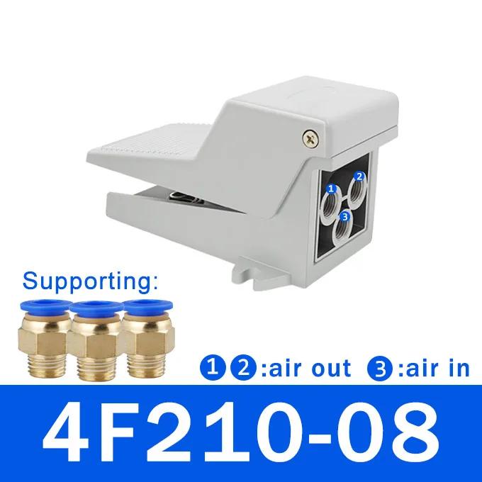 Pneumatic 4F210-08L Foot Pedal Valve Cylnder Control Switch FV320 FV 420 4F210-08G Ttwo Position Five Links