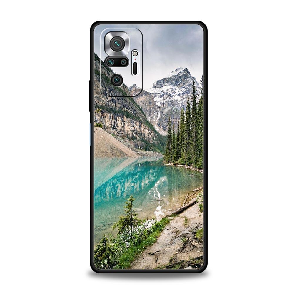 Forest Beach Sunrise Mountains Nature Phone Case For Xiaomi Redmi Note 14 13 5G 10 11 12 Pro Plus 4G 14C 13C 12C 10C Black Cover