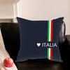 I-Italy Flag Pillowcase For Sofa Room Office Decor Printing Protector Cushion Cover Valentine Gift Custom