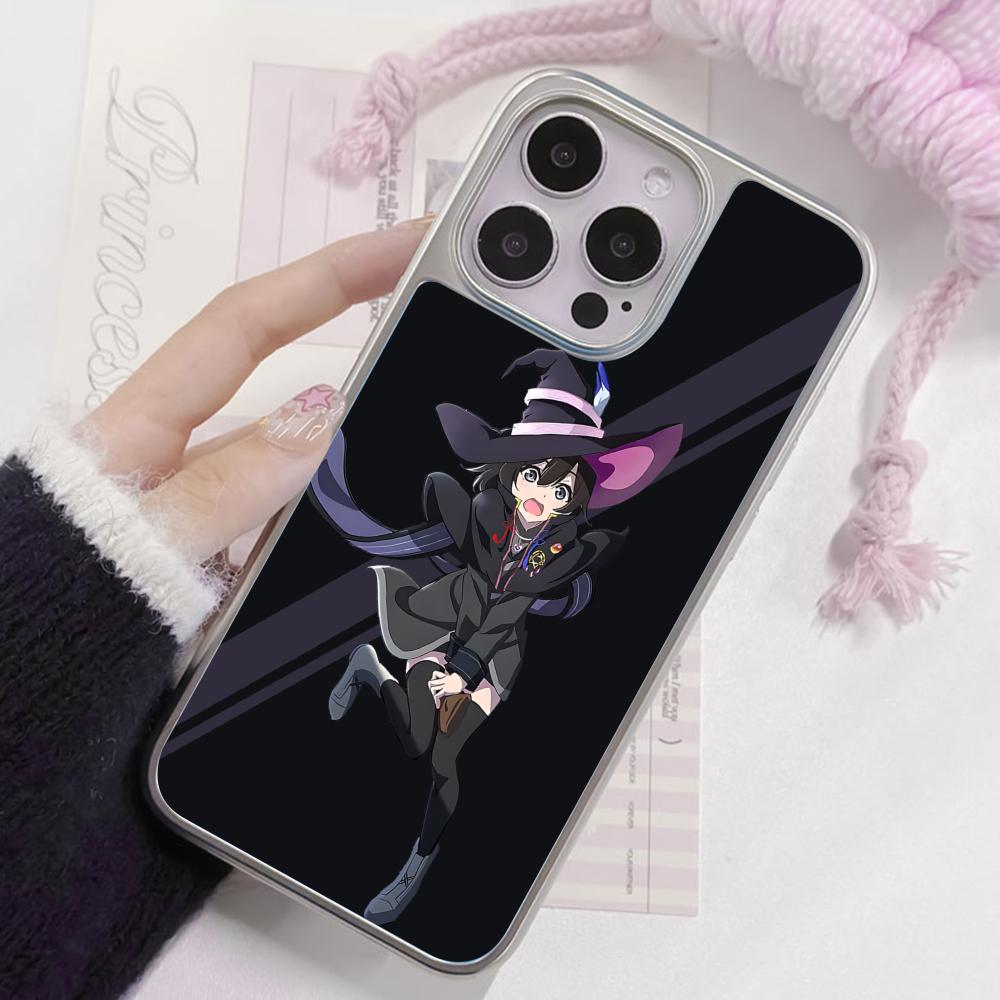 Wandering Witch Saya Phone Case for iPhone 17 16 15 14 13 12 11 Air Pro Max Plus Electroplated Silver Cover