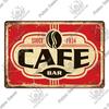 Putuo Decor Coffee Vintage Tin Sign Plaque Metal Plate Wall Art Posters for Kitchen Bar Cafe Room Retro Iron Painting