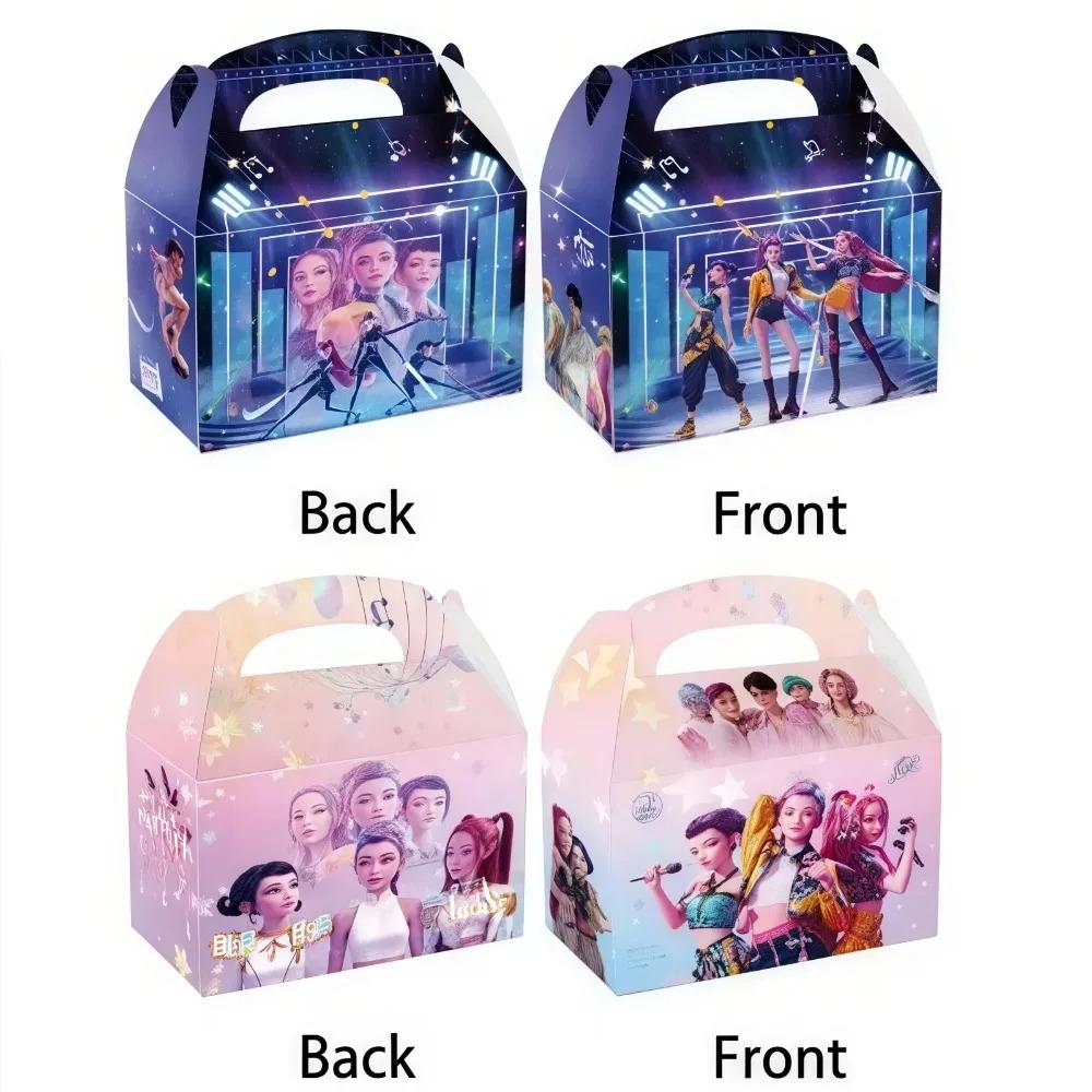 New Hot K-Pop Theme Party Supplies Kids Birthday Party Candy Fries Popcorn Boxes Trays Gift Packaging Boxes