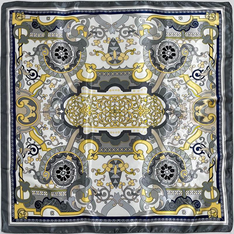 Høykvalitets luksuriøst silkeskjerf pannebånd Skjerf Halsskjerf For kvinner Kjede Silkeskjerf Dekorativt sjal for kvinner