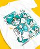 Summer 2026 Sailor Moon Doge Comic Wind Sweet Cool Theme 100 Cotton Printed Loose Tshirt Male and Female Parentchild Top