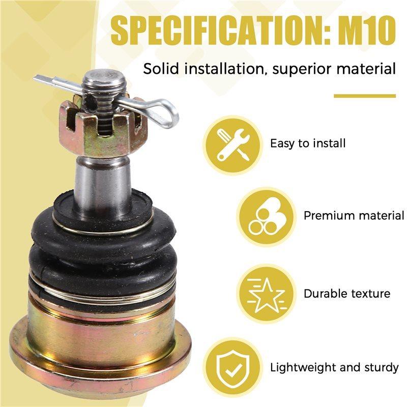 Durable M10 Ball Joint Tie Rod End Assembly Steering Knuckle Kit For 50Cc-250Cc ATV Buggy Dirt Bike Dune Buggy Accessory Par