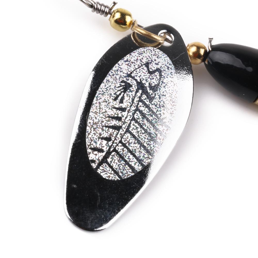 5pcs Spinner Fishing Lures Metal With Treble Hooks Bass Bait 18g Fishing Spoons Spinner Pesca