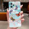 For Realme Narzo 50 Pro 5G Cover For Oppo Realme 9 Pro Plus Phone Case Pretty Flower Clear Soft TPU Silicone Bumper For Realme9