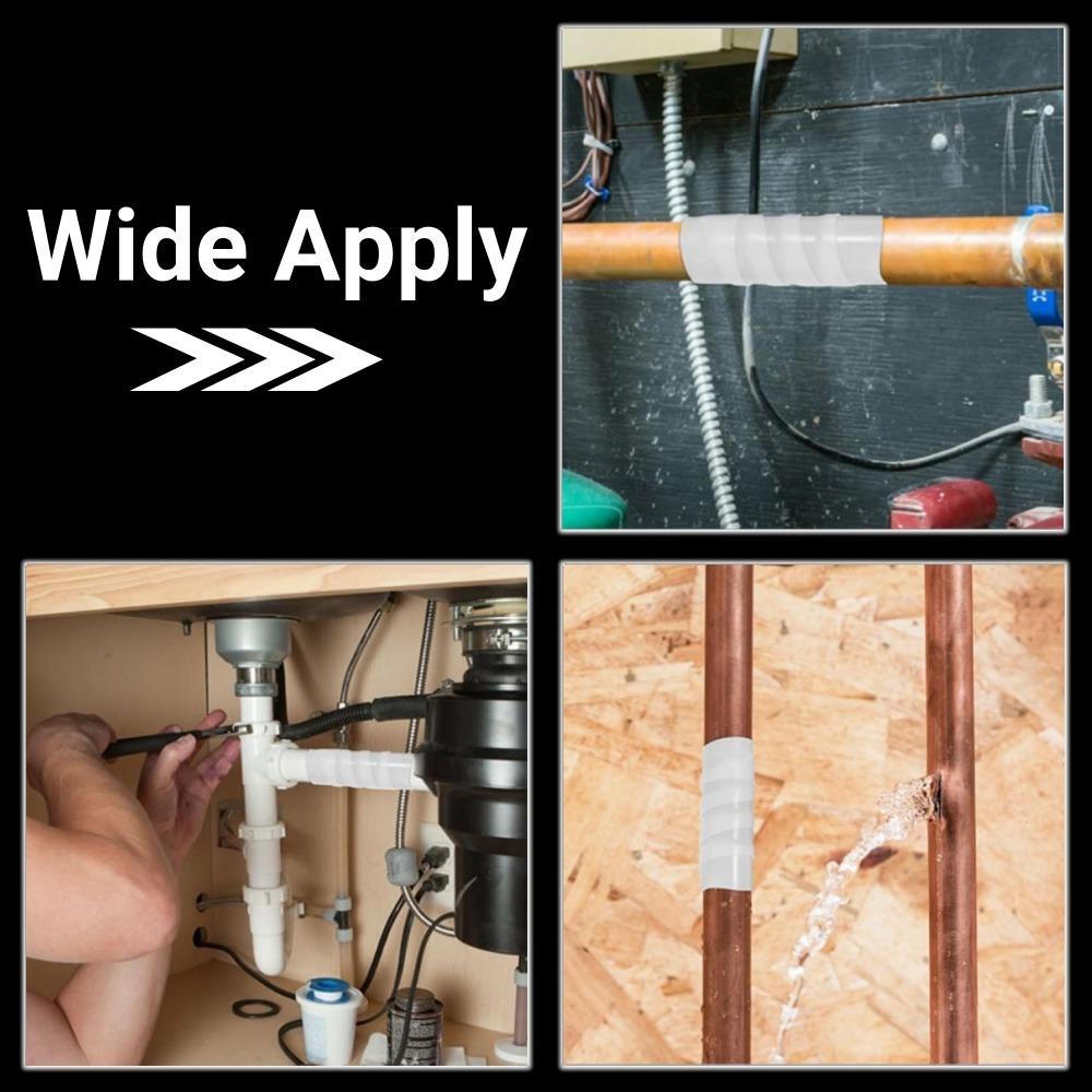 Waterproof Tape Multi Purpose Silicone Rubber Self Adhesive Tape for Water Pipe Leak Proof & Emergency Wire Insulation Repair