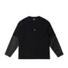 Comfortable Round Neck Fake Two-Piece Design Long Sve T-Shirt Men Tops LMT010850203401K11000