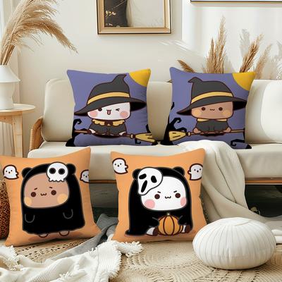 Cartoon dudu bubu Halloween süße Kissenhülle Kissenbezug Dekoration Zimmer Haus Sofa Wohnzimmer Büro Auto Nordische Schlichtheit