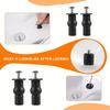 2pcs Expansion Screw Toilet Seat Top Fix Seat Hinge Hole Fixings Well Nut Screw Rubber Back To Wall Toilet Cover Accessories