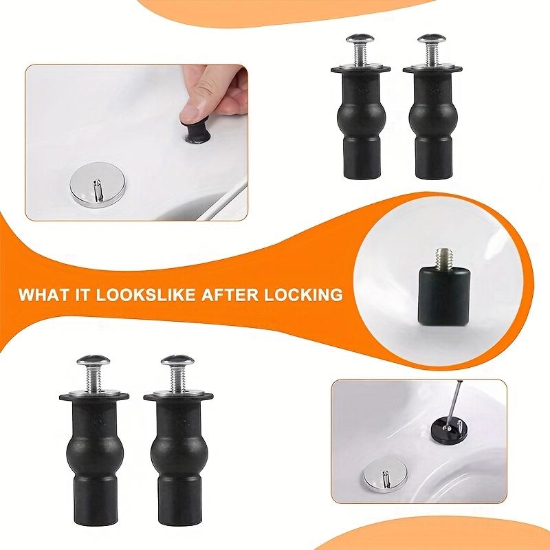 2pcs Expansion Screw Toilet Seat Top Fix Seat Hinge Hole Fixings Well Nut Screw Rubber Back To Wall Toilet Cover Accessories