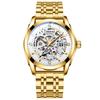 Mens Watches Fashion Luxury Hollowing Automatic Mechanical Watch Waterproof Luminous Watch For Man